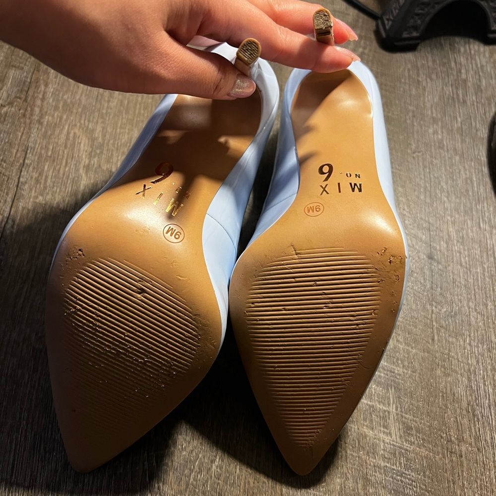 Mix 9 baby blue heels